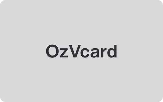 OZ VCard Beyaz NFC Kart arka yüz